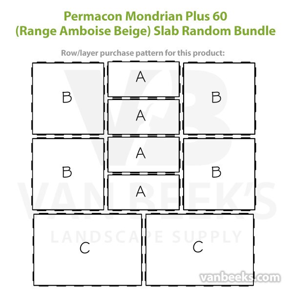 Permacon Mondrian Plus 60 Concrete